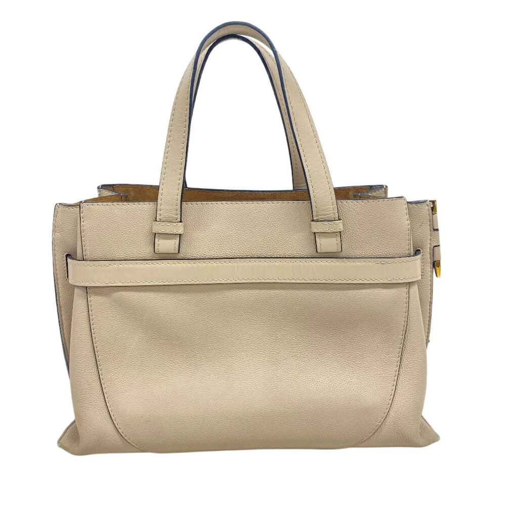 LOEWE Gate Top Handle Handbag Shoulder Bag Beige
